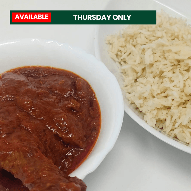 18. White rice &amp; tomato stew - Available Thursday only